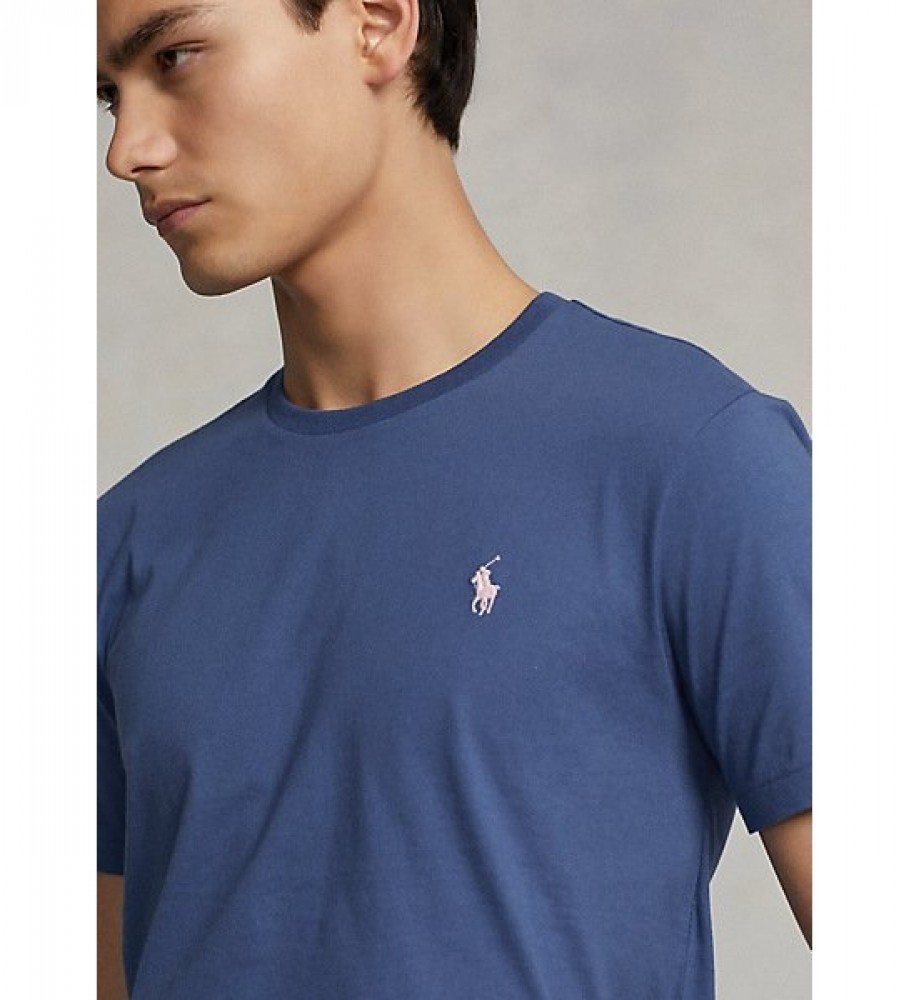 Ralph Lauren Camiseta de punto Custom Slim Fit azul liloso