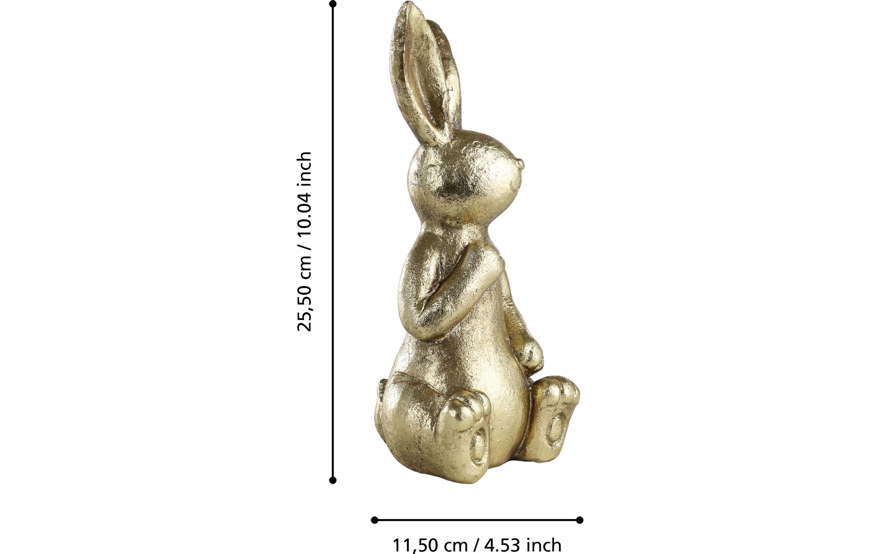 Hase Chilandy 25.5 cm, GoldHasenfigur