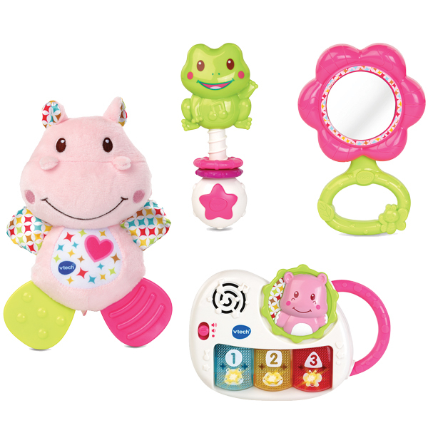 Coffret naissance - éveil des sens rose