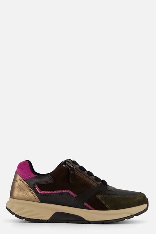 Gabor Rollingsoft Sneakers zwart Suede