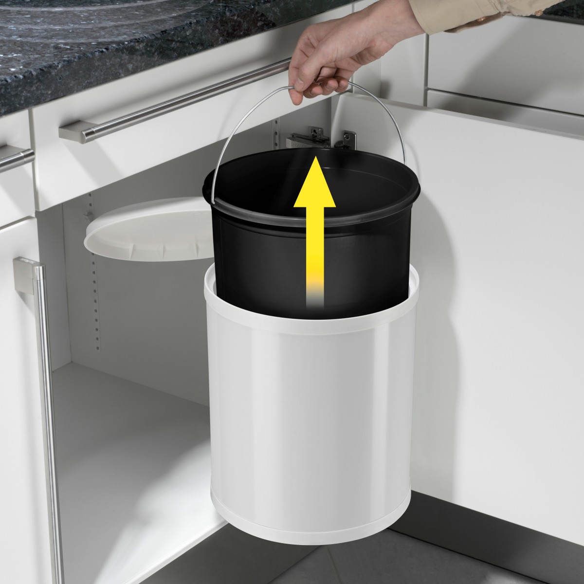 Hailo Compact-Box M inbouwprullenbak - 15 liter