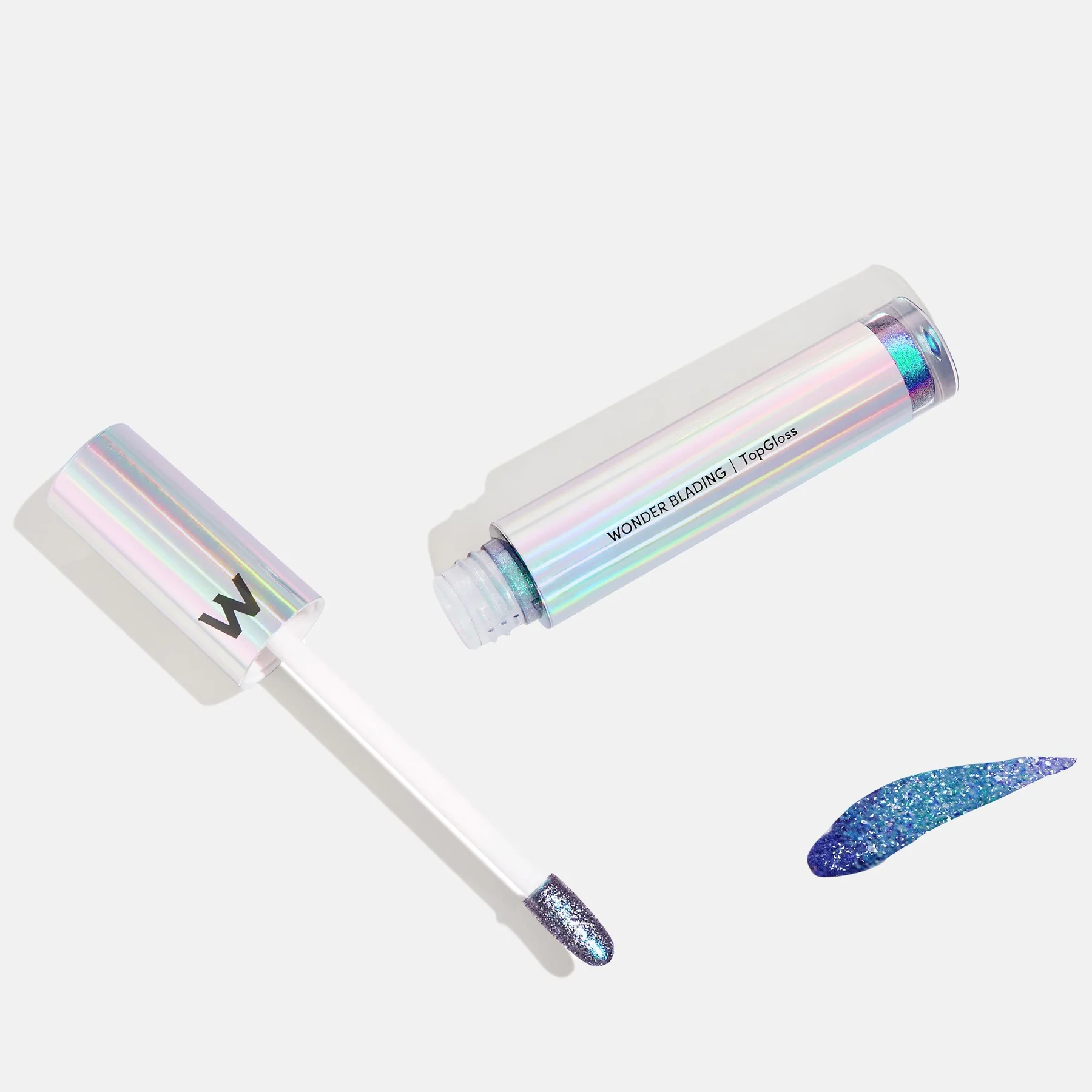 Wonderskin Wonder Blading Top Gloss Blue Glitter