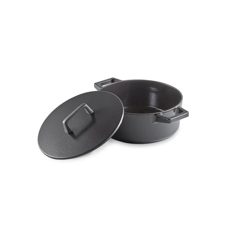 Habonne Baron Braadpan Met Deksel Zwart