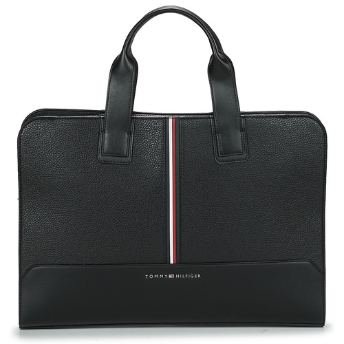 Tommy Hilfiger - TH CENTRAL SLIM COMPUTER BAG - Noir