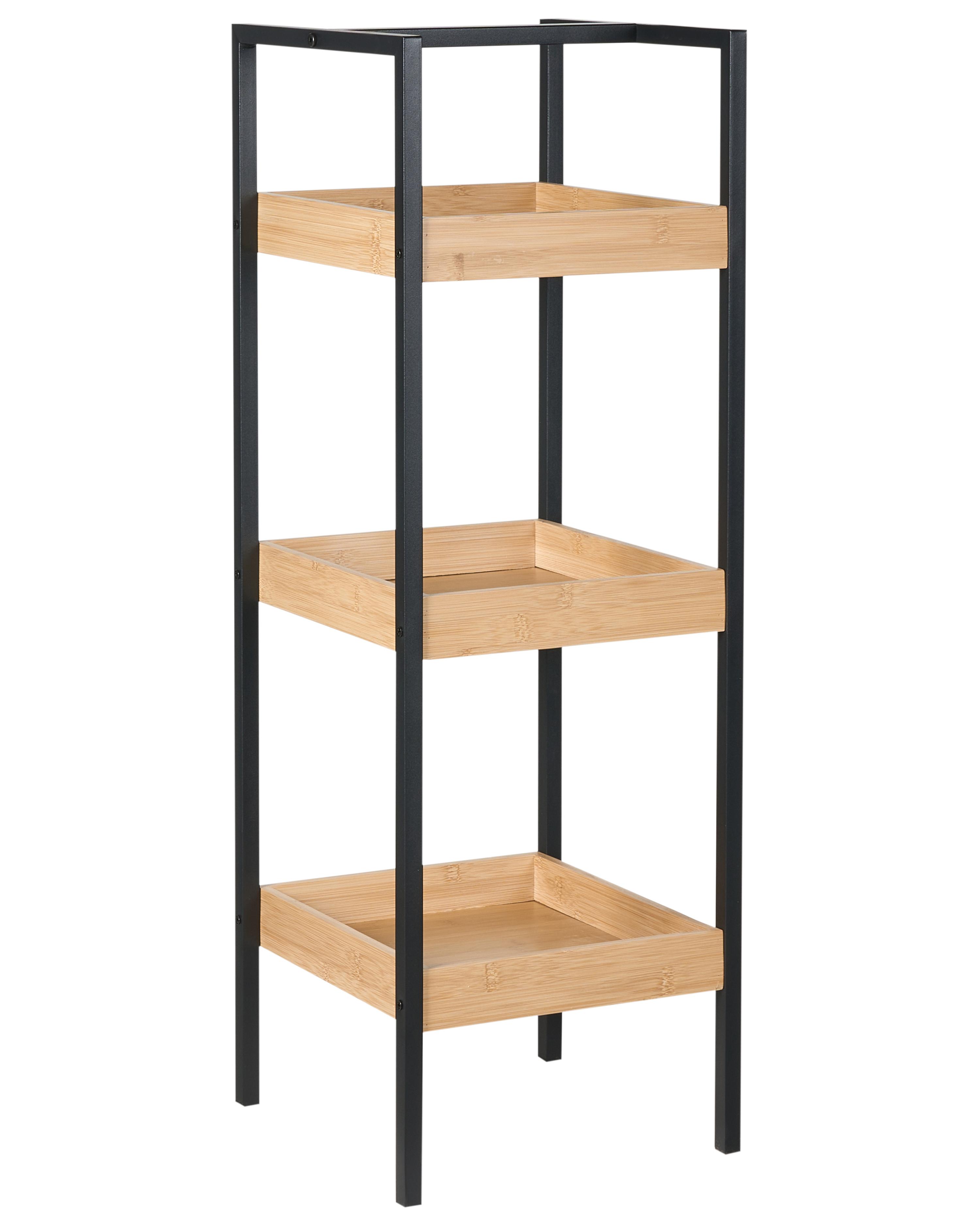 Badkamerrek 3 planken bamboe lichtbruin TAJZARA
