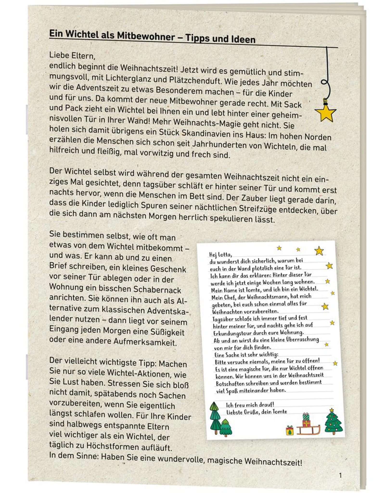 Wichteltür SCHNEEGESTÖBER 10-teilig