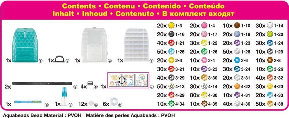 AQUABEADS - LE SAC-A-DOS CREATIF DX