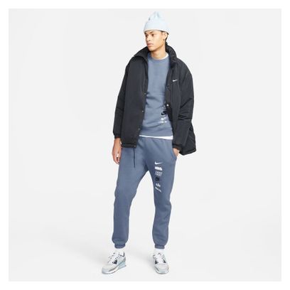 Haut manches longues Nike Club Fleece Plus Bleu