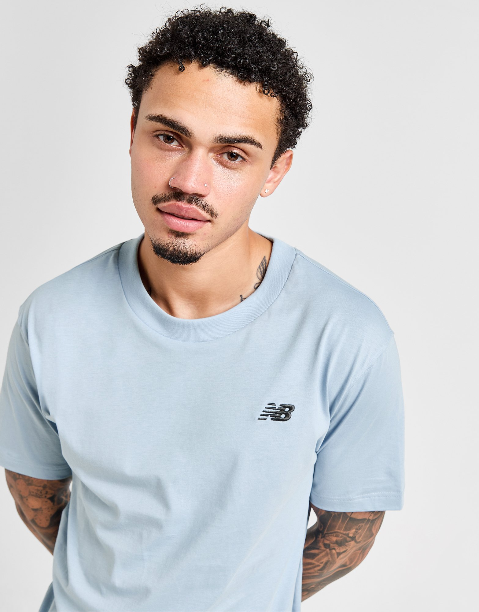 New Balance T-shirt Linear Back Hit Homme