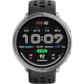 Montre connectée Amazfit Active 2 round sport Black sport silicone