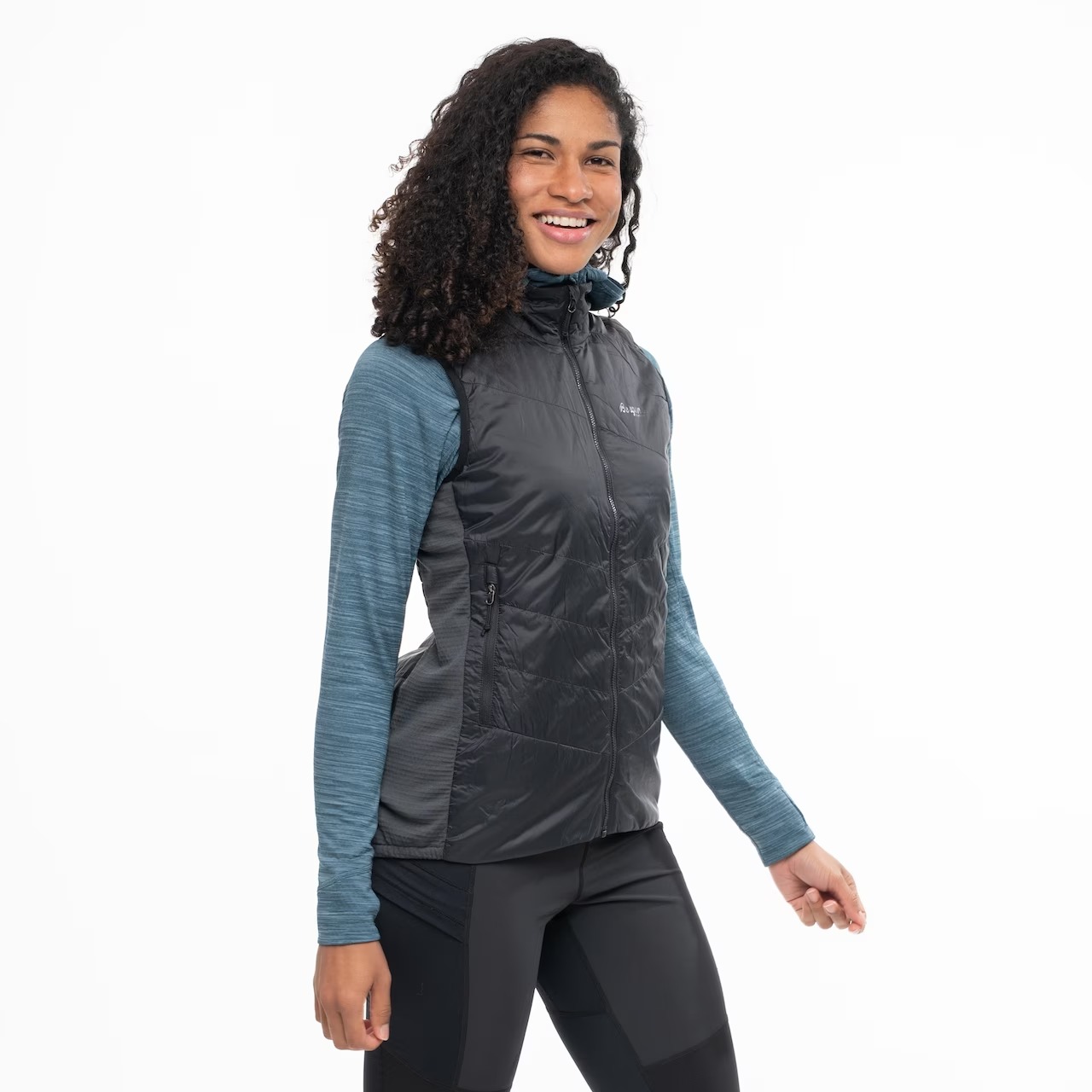 Rabot Insulated Hybrid Vest Dame Black/Solid Charcoal