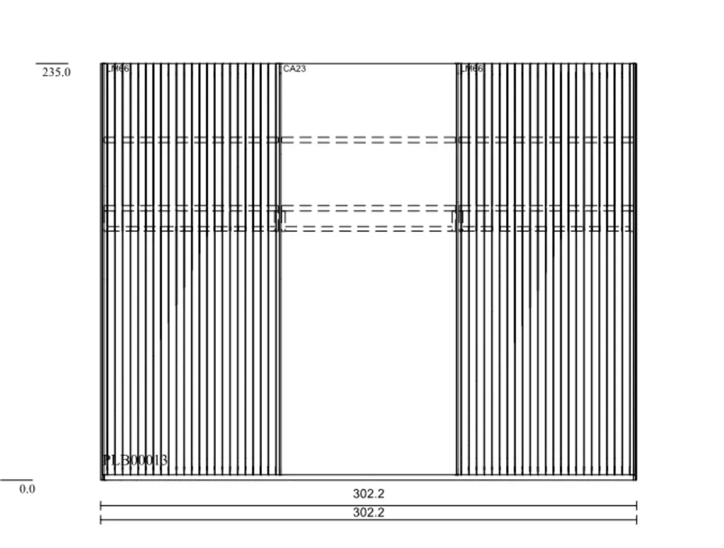 Schwebetürenschrank Lousada 302 x 235 cm