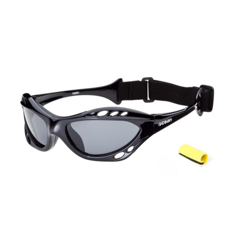 Lunettes Sports Ocean Sunglasses Cumbuco Shinny Black + Revo - The Corner Shop