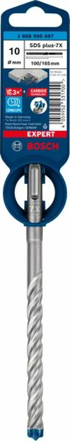 Bosch 2608900097 EXPERT Hamerboor SDS plus-7X - 10x100x165mm