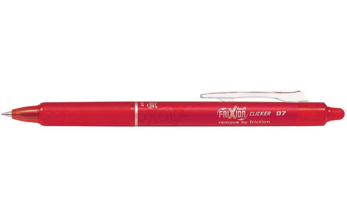 Rollerball Frixion Clicker 0.7 mm Rot, MediumOhne Rückstand löschbarer Tintenroller