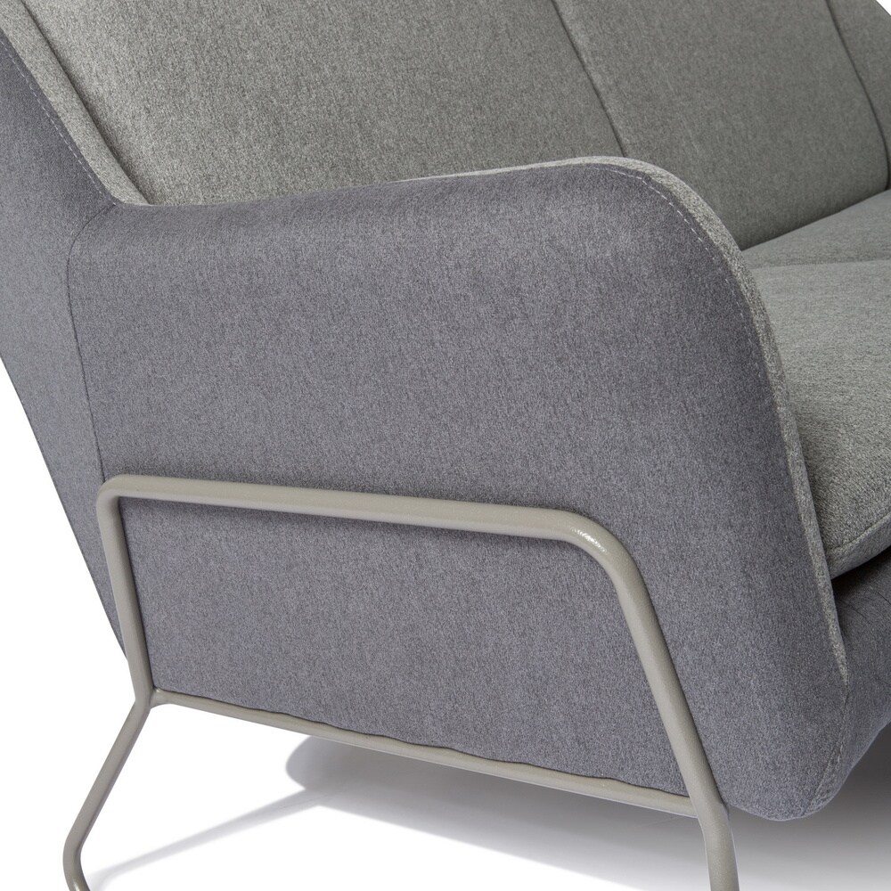 Lounge Sofa LAGUN Stoff mit Armlehnen hjh OFFICE