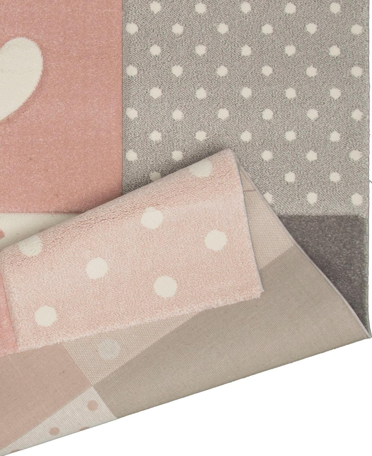 merinos Kinderteppich »Pastel Kids 20339« rechteckig 13 mm Höhe handgearbeiteter Konturenschnitt
