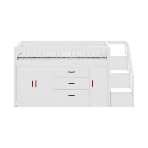 LIFETIME Kidsrooms Halfhoogslaper All-In-One Luxe Whitewash