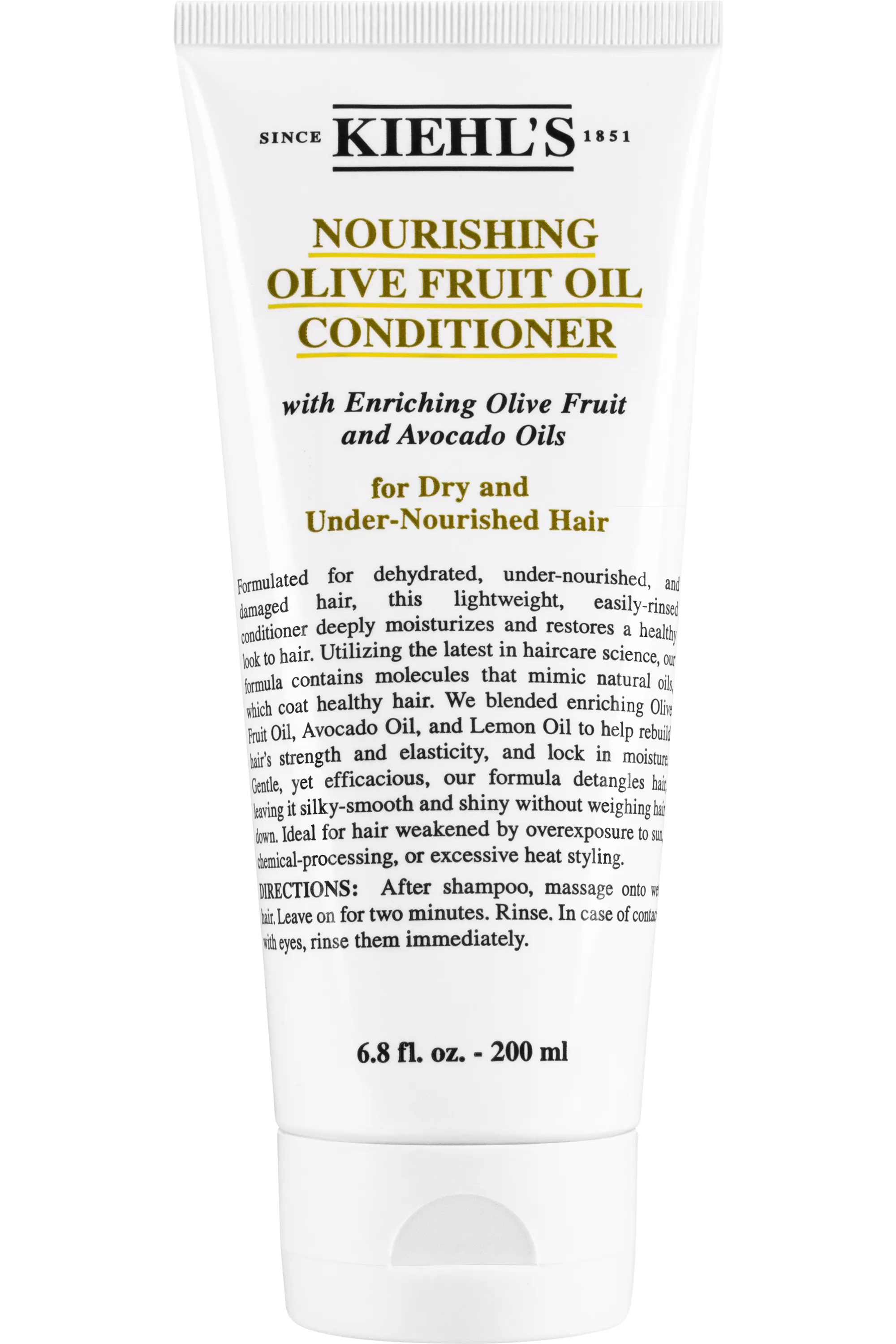 Kiehl's Après-shampooing à l’huile d’olive pour cheveux secs et abîmés Olive Fruit Oil