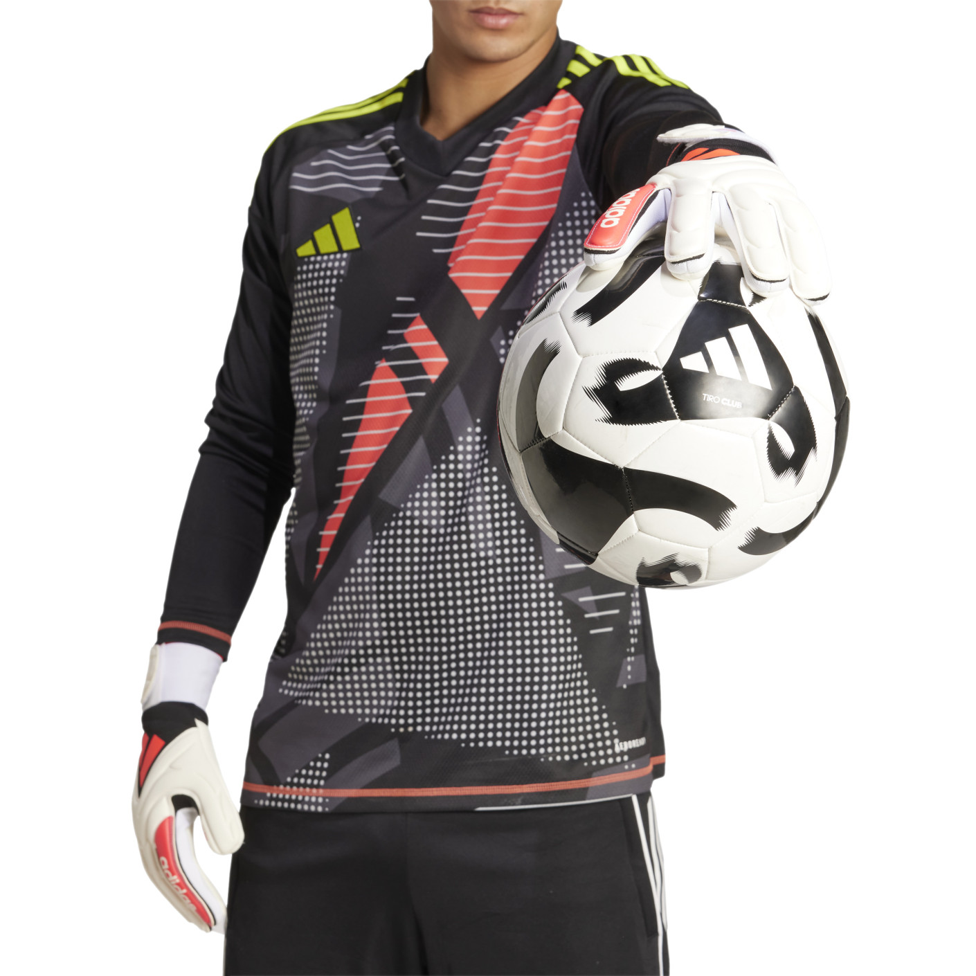 Adidas Copa League Keepershandschoenen Wit Rood Zwart