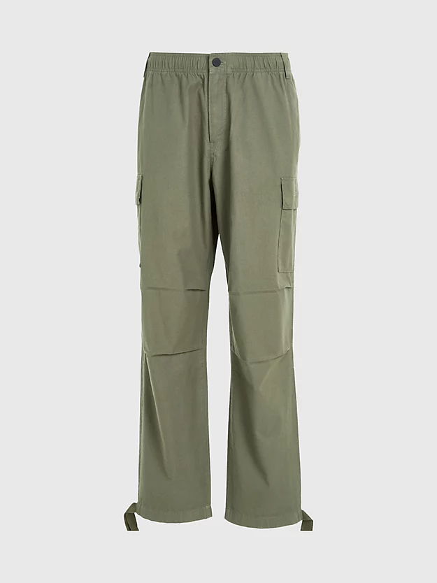 Calça cargo de algodão ripstop