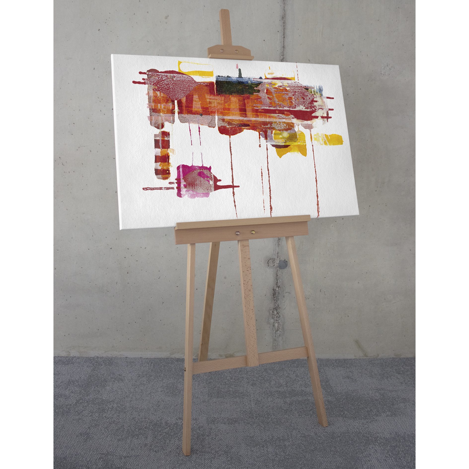Keilrahmenbild RUBY RED - bunt - 60x90 cm