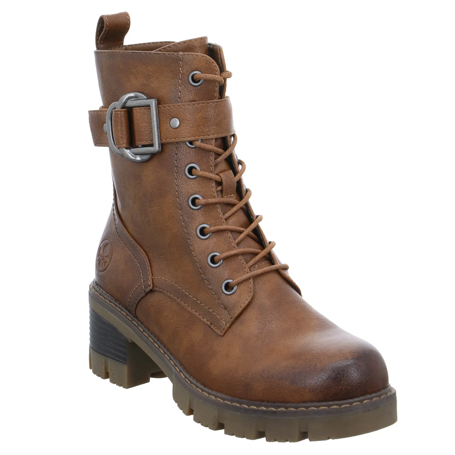 RIEKER Stiefelette Cognac Lederimitat