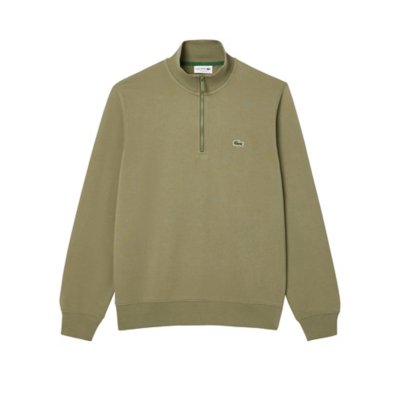 Sweatshirt zippé homme en coton LACOSTE
