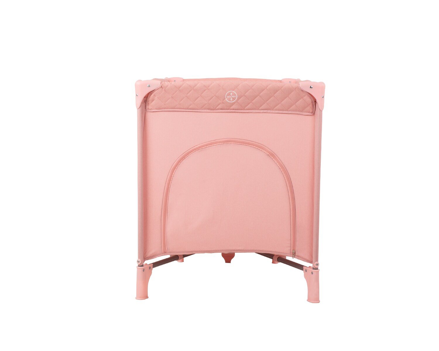 Kikkaboo Reisebett Medley, Seiteneingang, weiche Matratzenauflage, Netzfenster rosa pink