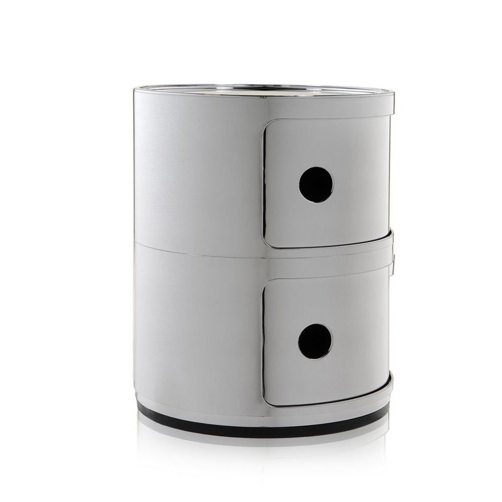 Kartell Componibili Kast Ã 32 cm - 2 Modules - Chrome