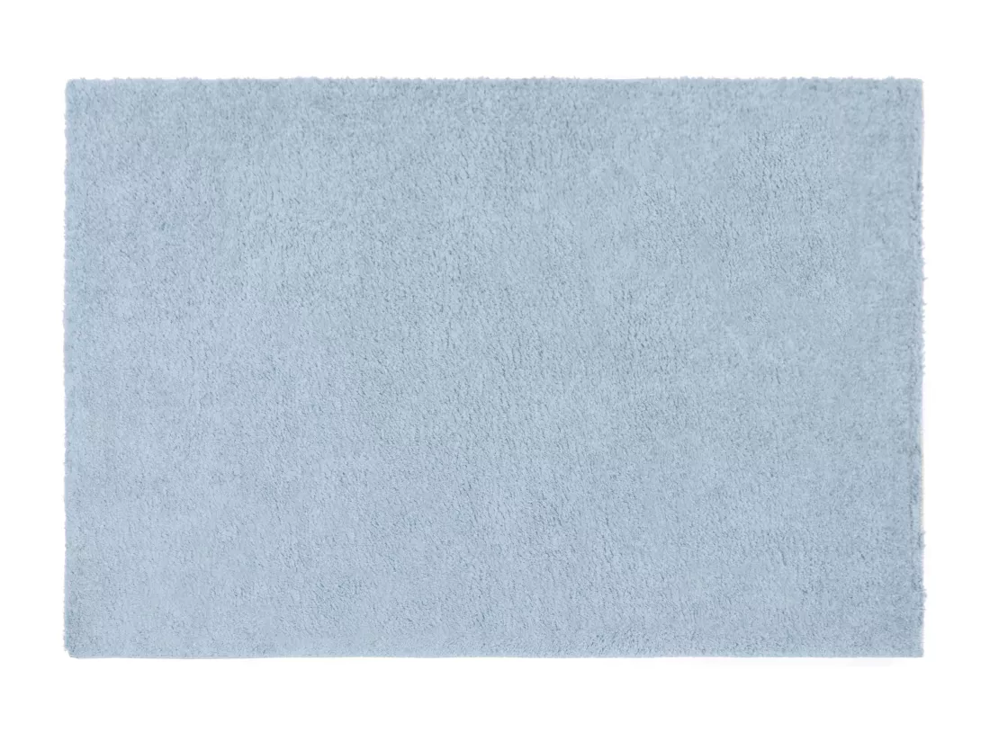 Tapis shaggy à poils longs - 200x 300 cm - Bleu clair - MILINIO