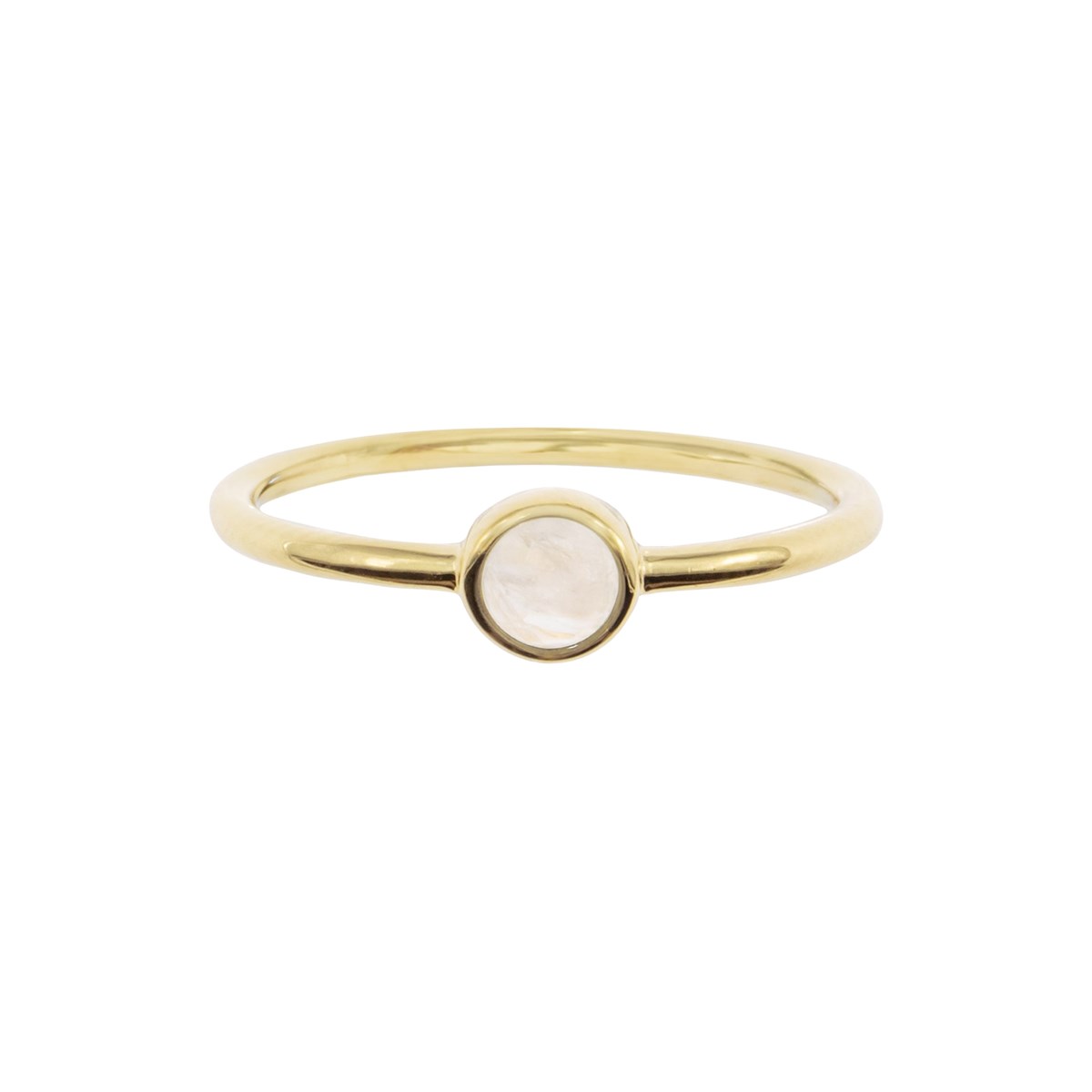 Bague Gemia en pierre de Lune plaqué or
