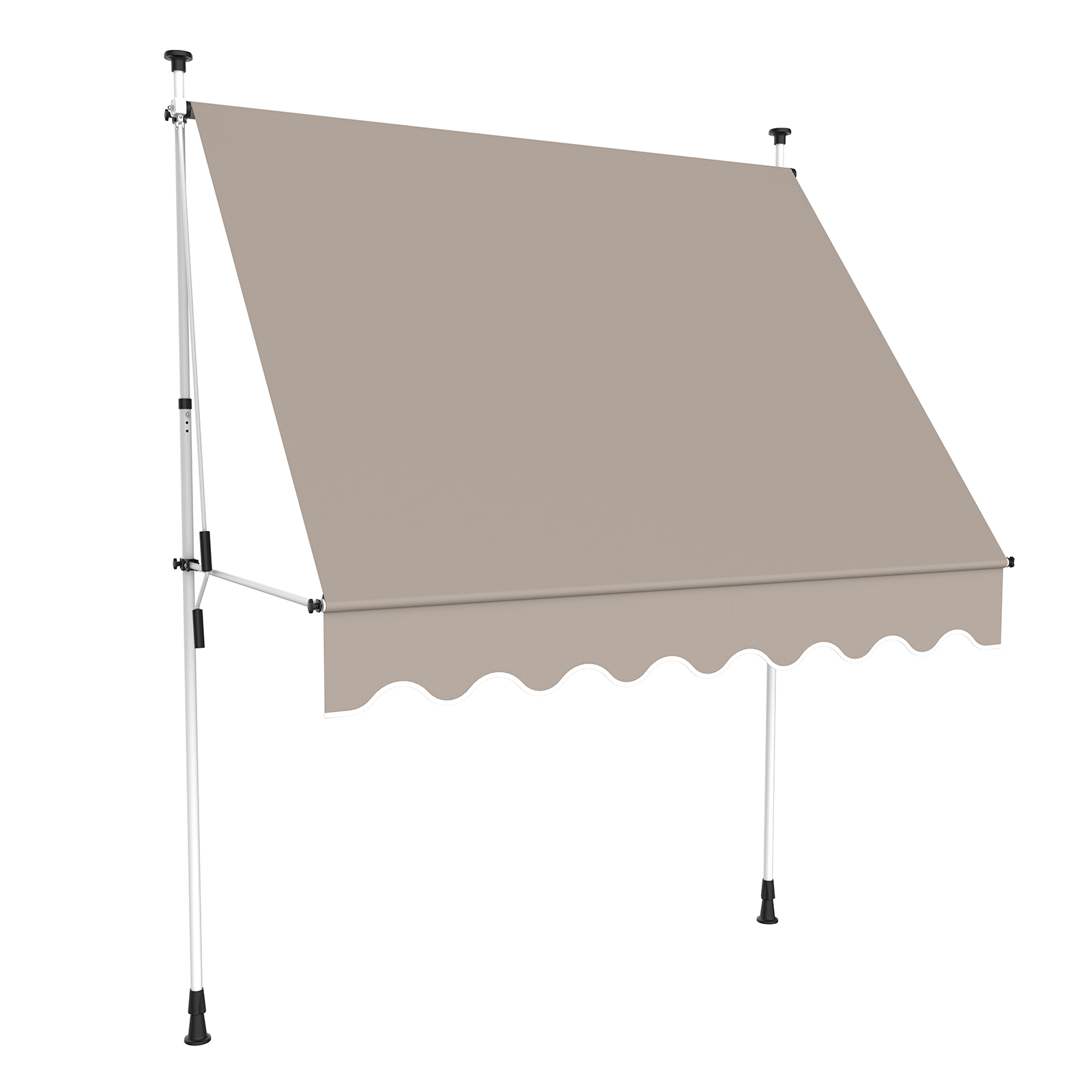 Balkon Markise - taupe - 200 cm breit