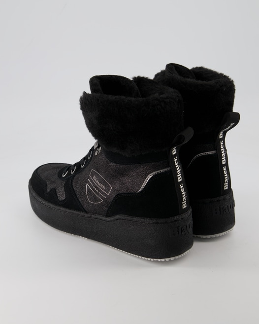 Blauer Madeline Winterstiefel in Schwarz