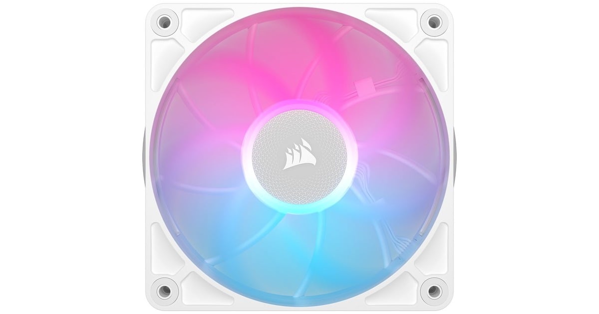CorsairRX120 MAX RGB case fans  (Wit, 3 stuks, 120 x 120 x 30 mm, PWM)