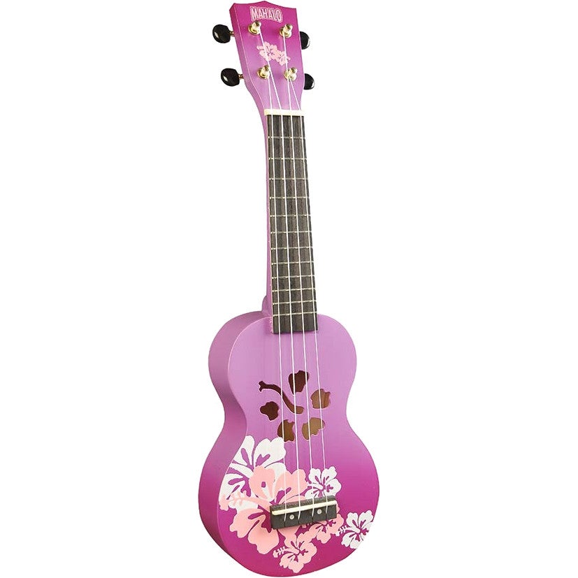 Mahalo MD1HB/PPB Designer Series Hibiscus Purple Burst ukelele