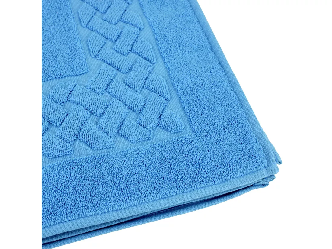 Tapis de bain 50x80 cm ROYAL CRESENT Bleu Ciel 850 g/m2