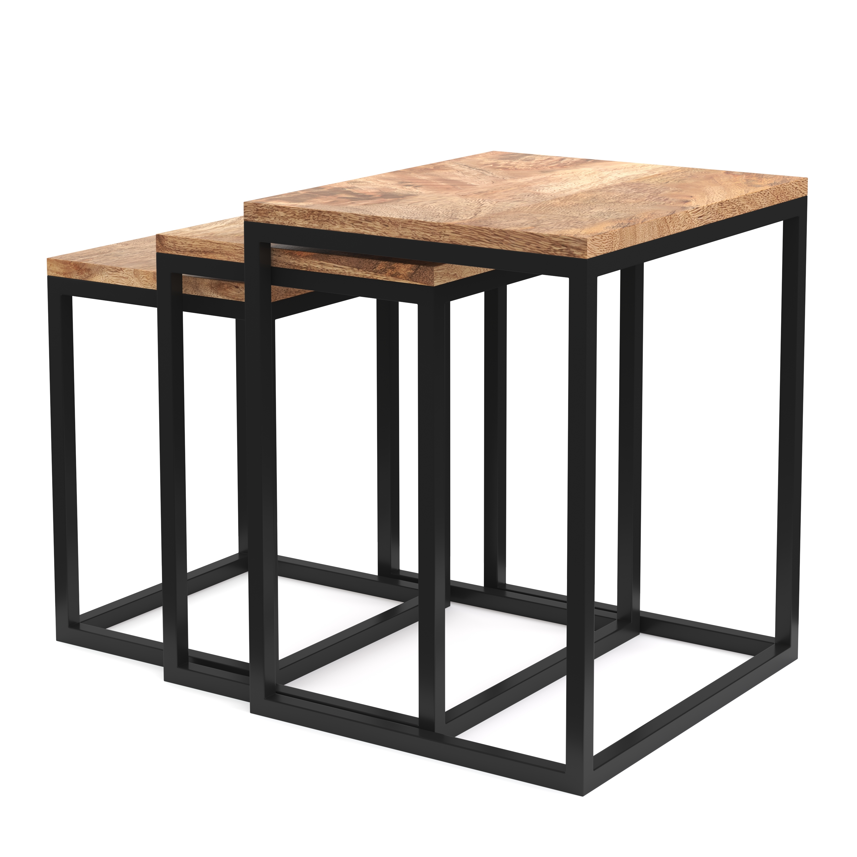 Beistelltisch Holz TOM 3-teilig