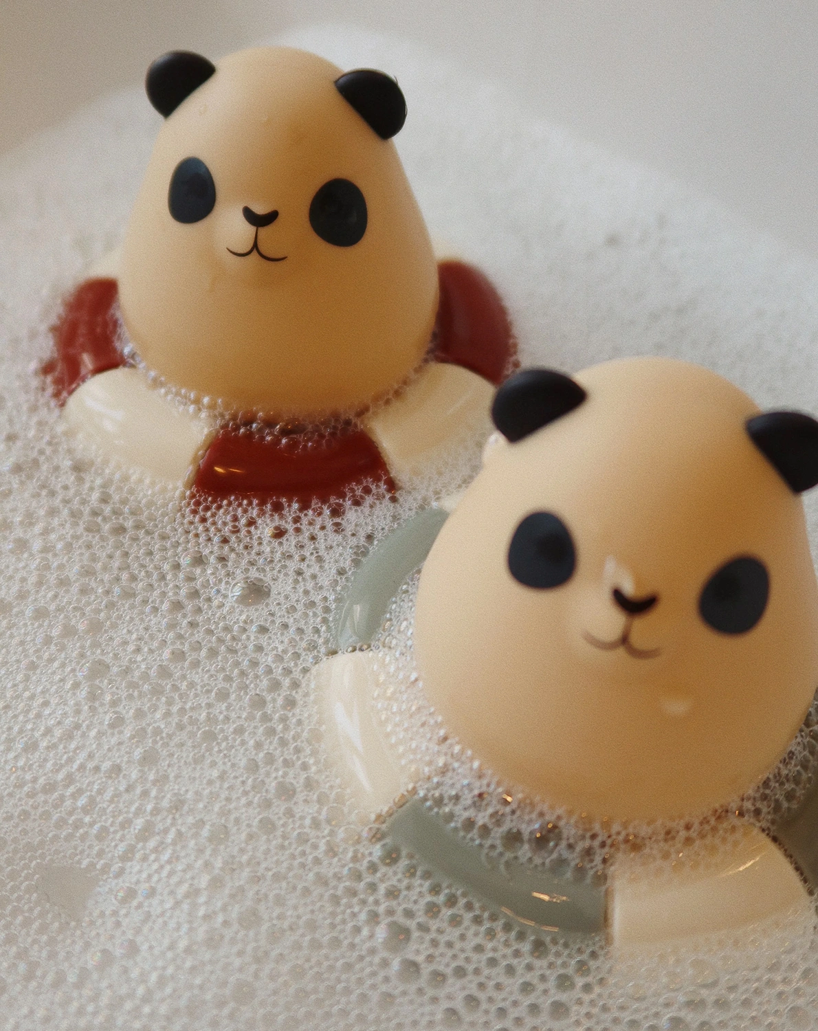Silikon-Badespielzeug PANDA 2er Set