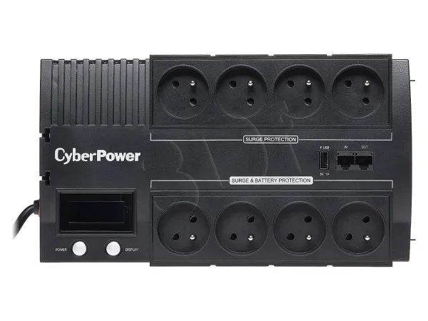 CyberPower BRICs LCD Series BR700ELCD - UPS - AC 220/230/240 V - 420 Watt - 700 VA - USB - output-stikforbindelser: 8 - Frankrig