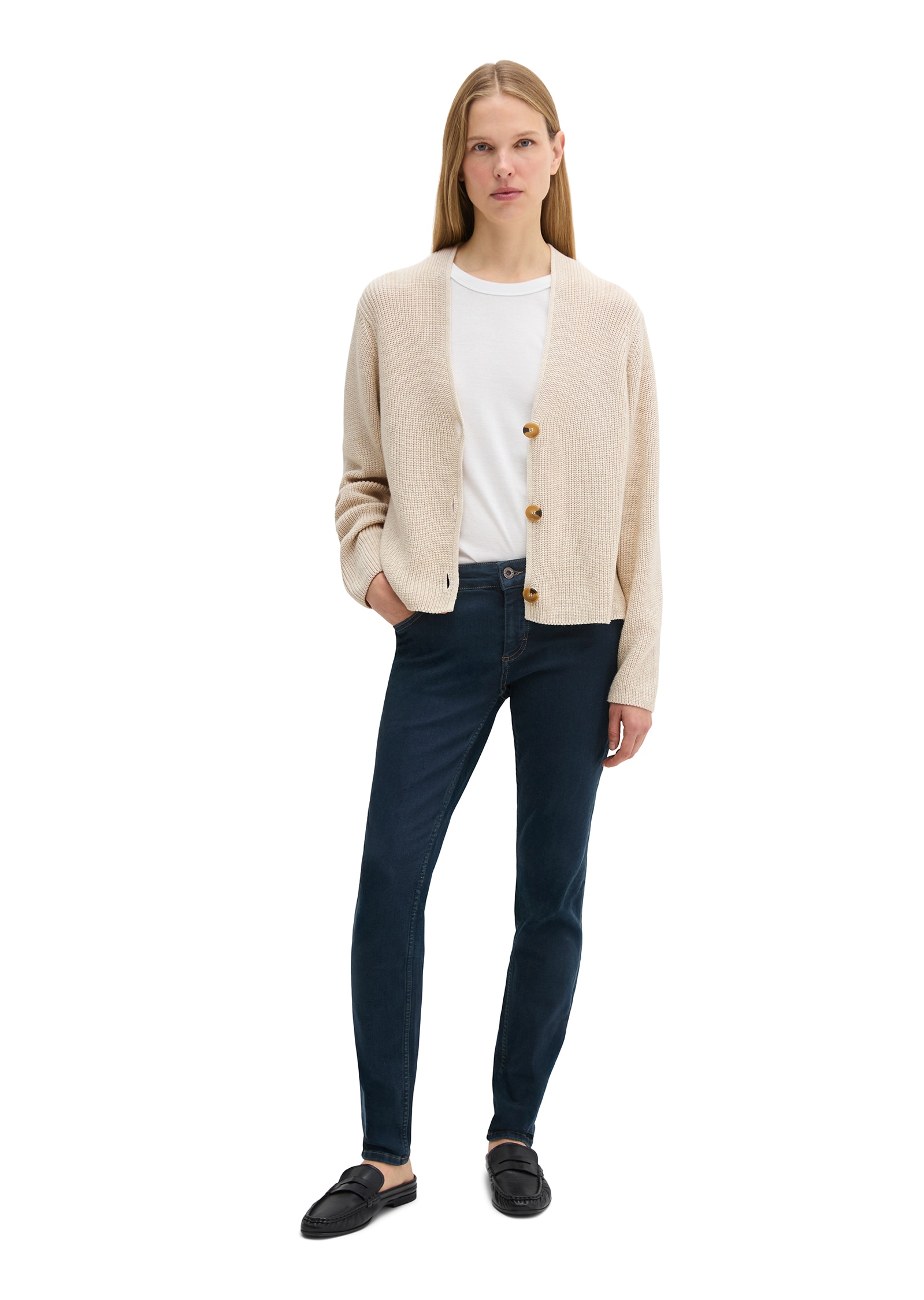 Marc O'Polo Strickjacke in kurzer, gerader Form