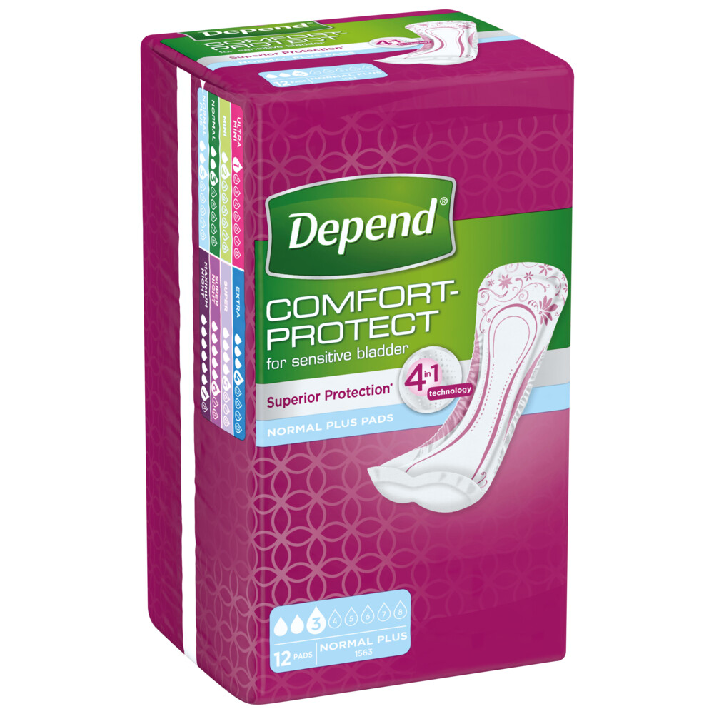 Depend Pads Normal Plus 12 stuks