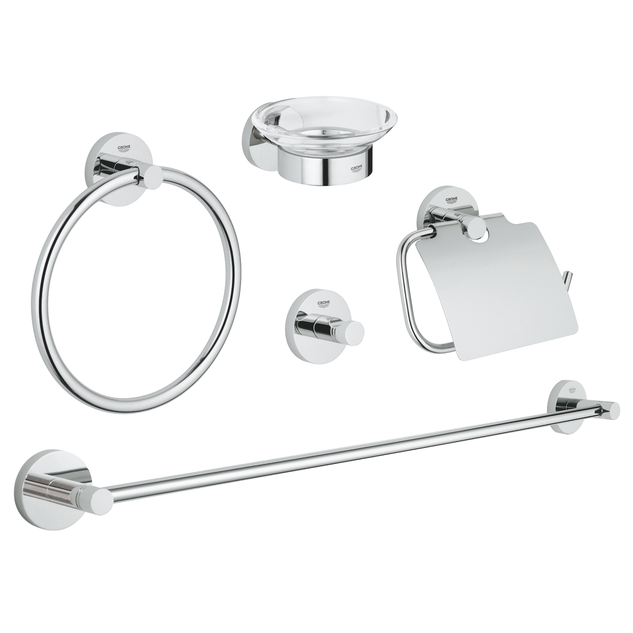 Grohe Essentials accessoiresset 5-in-1 chroom