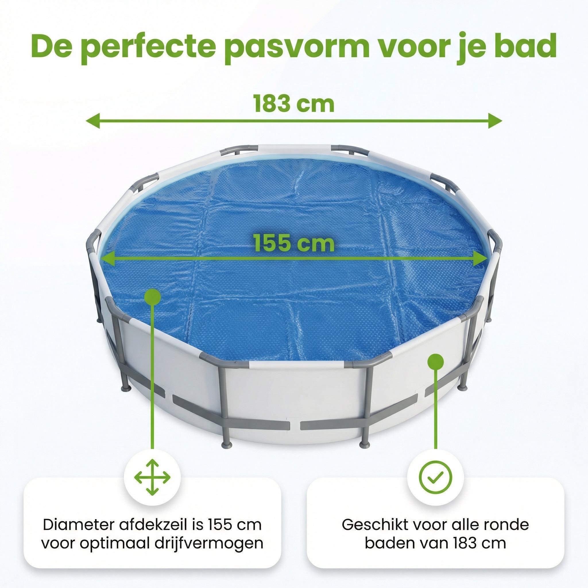 Ways d'luxe ø 183cm solarzeil