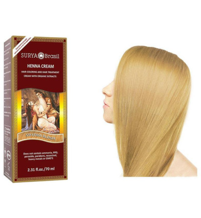 Surya Brasil Henna Haarverf Cream Swedish Blonde (70 ml)
