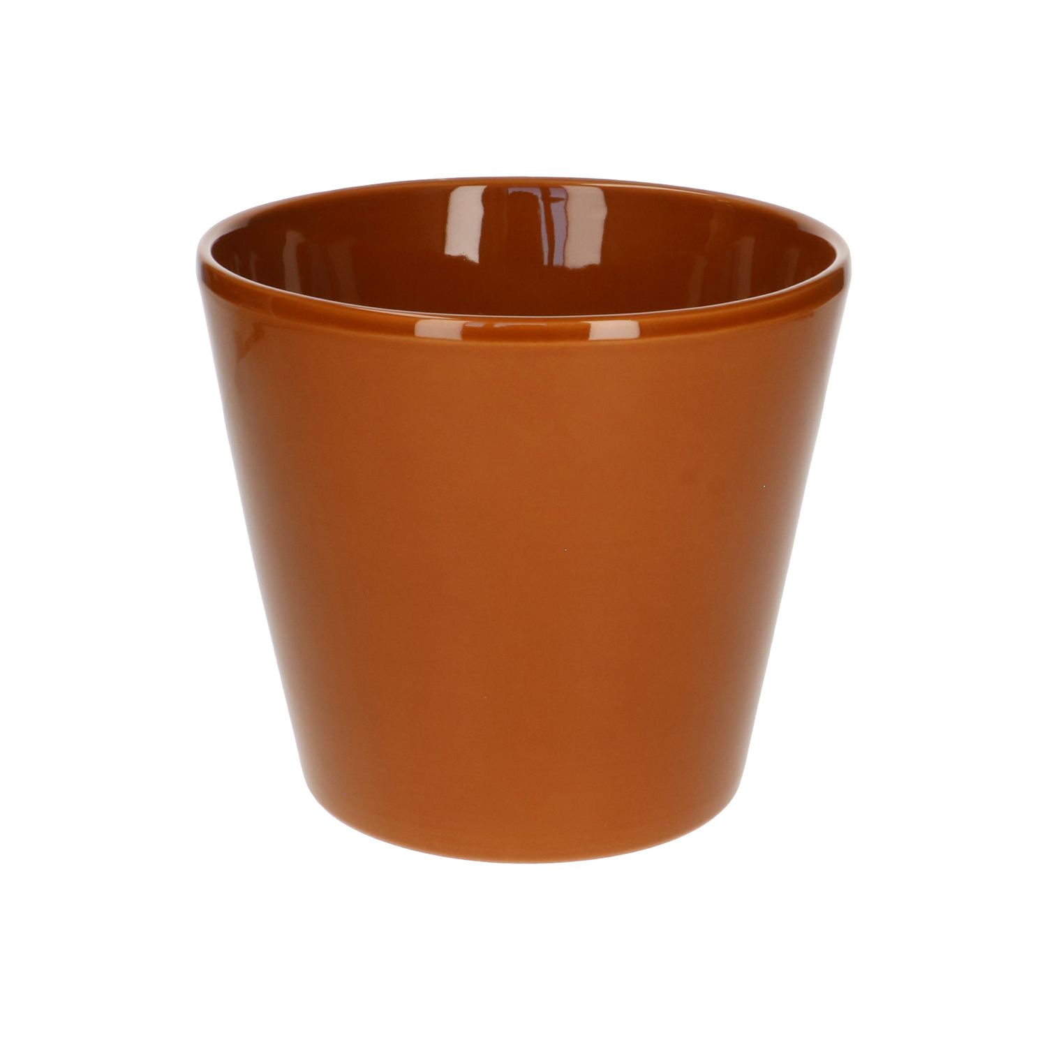 Bloempot, aardewerk, terracotta kleur, Ø17,5 cm