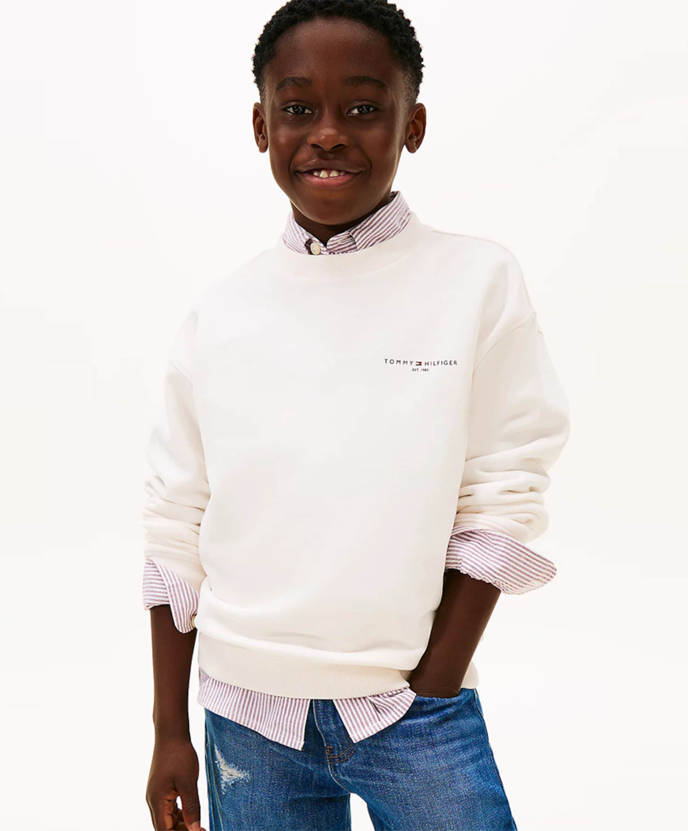 Tommy Hilfiger Uniseks sweater  ecru