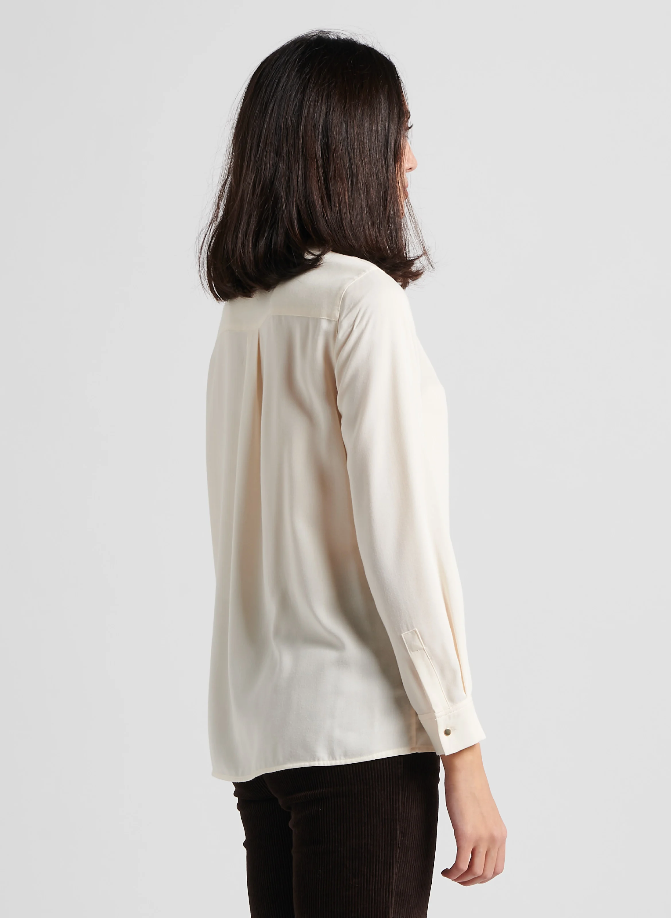 MATEA - Chemise fluide col classique| Rose