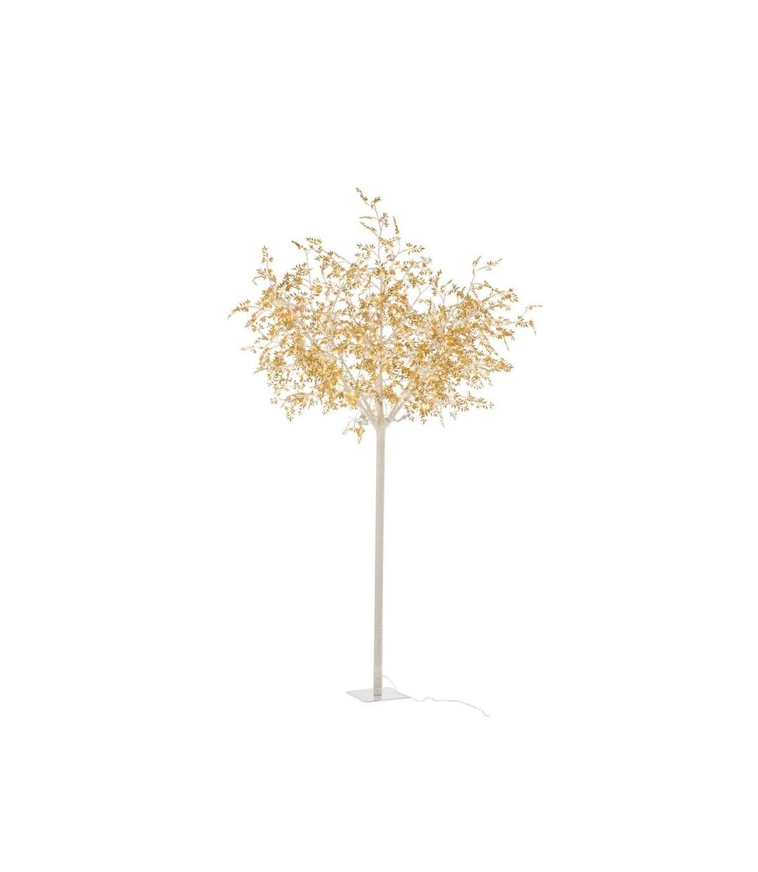 Paris Prix - Statue Déco à Led arbre Feuilles 250m Or
