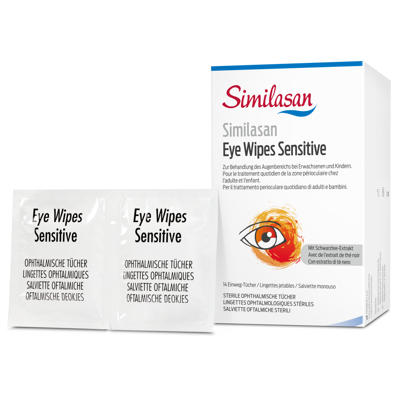 SIMILASAN Eye Wipes Sensitive Btl 14 Stk